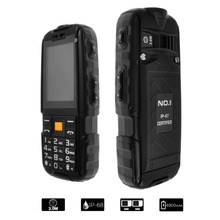 Original NO 1 A9 Rugged Waterproof Shockproof Highlight Flashlight Power Bank Cell Phone 2 4 4800mAh