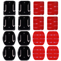 Top Quality 8pcs Flat Curved Mount 3M Adhesive Sticky For Gopro Hero 3 3 4 OS086
