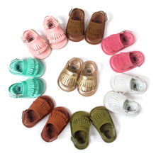 ROMIRUS 2016 New Summer Style Baby Moccasins Soft Bottom Fringe Candy Color Girls Toddler Shoes Baby Slippers Boys prewalkers
