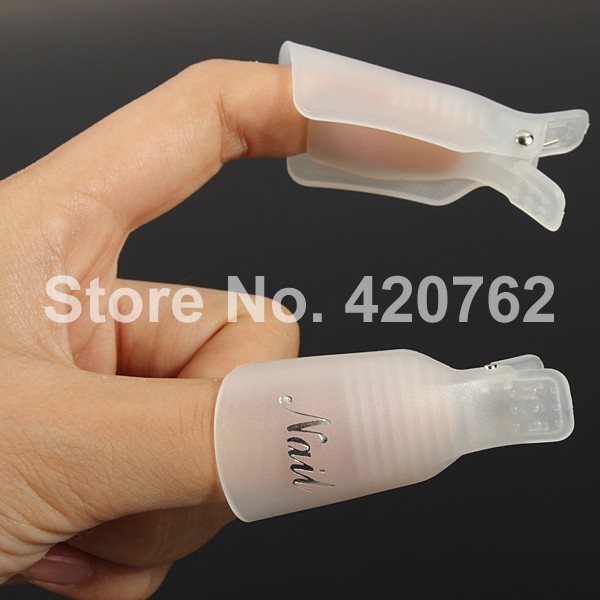 5pcs Set Uv Gel Polish Remover Silicone Wraps Soak Off Cap Clip 10pcs Acrylic Nail Art Uv Gel Polish Remover Wrap Cleaner Clip Caps