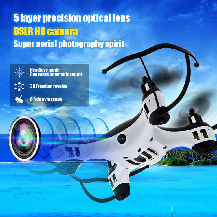 2 4Ghz RC Quadcopter Remote Control Helicopter Drone With 2 0MP Camera HD Headless Mode