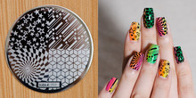 1 Piece Hive Flower Pattern etc hehe 1 36 Series Nail Art Image Plate Stamper Stamping