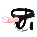 Adult Sex Toys For Couple Men Wear Multi Speed Vibrating Dildo Strap on Vibrator Hollow Penis