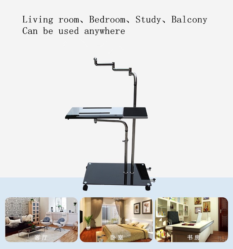 OK611 Bedside Moving Laptop Stand Adjustable Sofa Computer Monitor