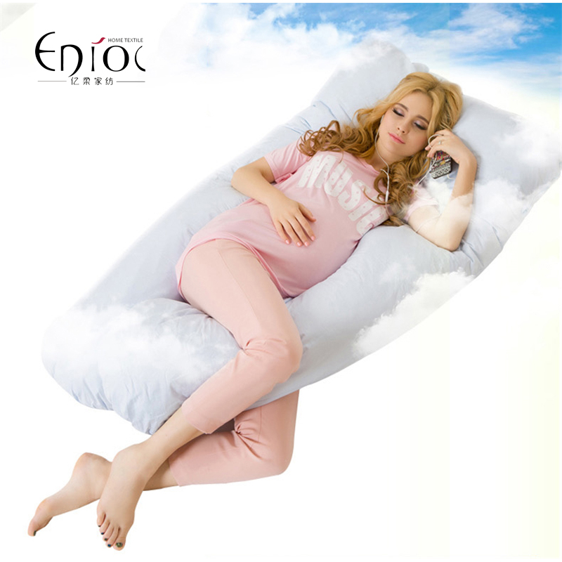 Comfortable Body Pillow for Pregnant Women Best for Side Sleepers Removable Cover 80*140cm Sleeping Body Bedding R-097