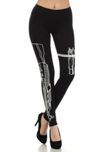 S 4XL Women s Harajuku Work Out Letter Printed Black Fitness Leggings Casual Sexy Modal Sportwear