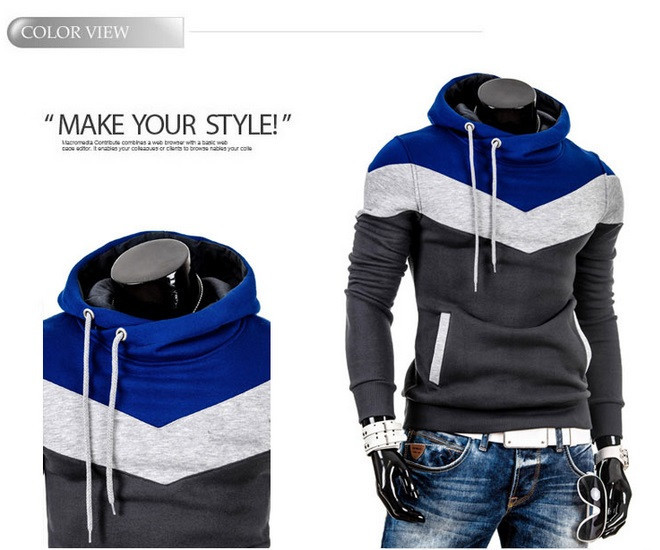 Free shipping Wholesale New 2014 Spring Mens Fleece Hoodies Hit Color Design For Men Sport Dress Slim Sweatshirt Man Hoody XXXL Free shipping Wholesale New 2014 Spring Mens Fleece Hoodies Hit Color Design For Men Sport Dress Slim Sweatshirt Man Hoody XXXL