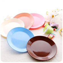 HD Colorful tableware saucer seeds snack chassis flat circular plate bone plate versatile barbecue snack 41g