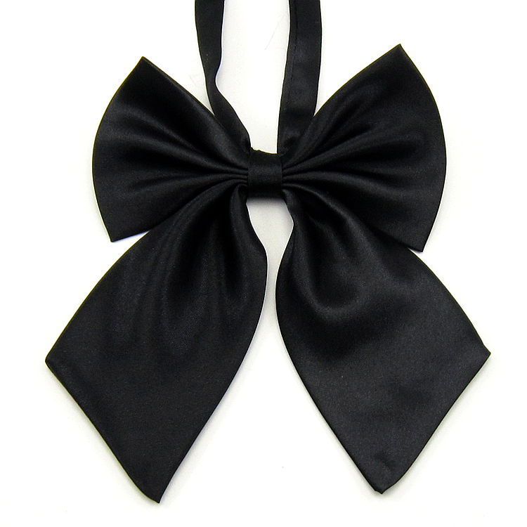 New Korean style Bowtie Women Ribbon Party Butterfly Tie Solid color Women Students bow Smooth Neckwear