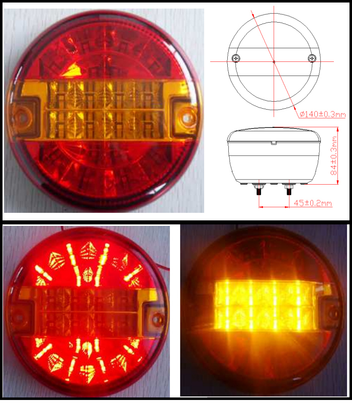 TAIL LAMP,bus tail lamp,Free shipping tail lamp constant voltage HAMBURGER LED REAR ROUND TAIL LAMP 2 PCS LIGHT LORRY/TRUCK/TRAILER,tail lamp for bus