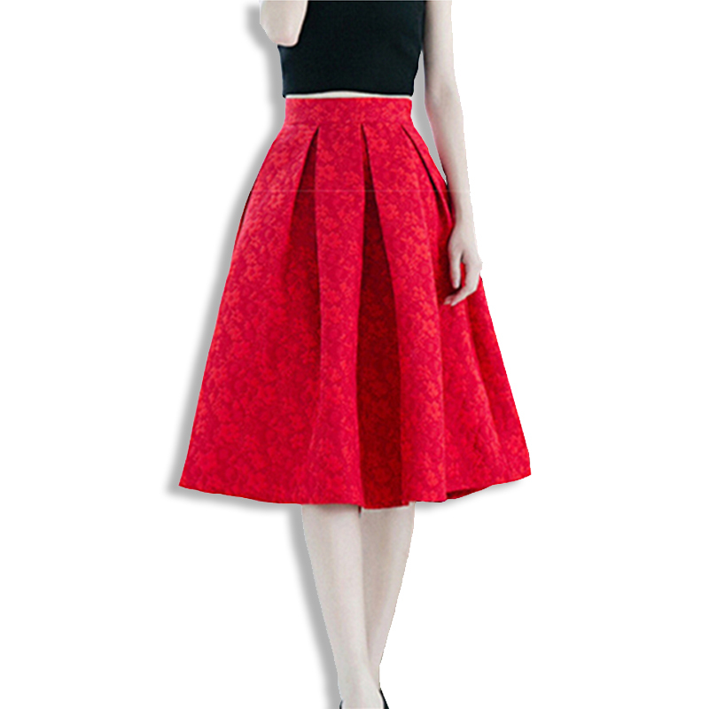 Buy SXXL Summer Style Plus Size Women Lace Skirt Pleated Skirts