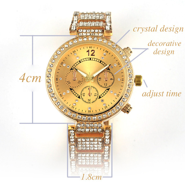 Zegarek damski elegancki z kryształkami różne kolory