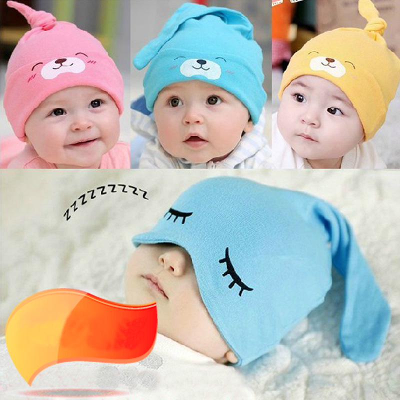 Baby Hat cotton material cartoon help baby sleep...