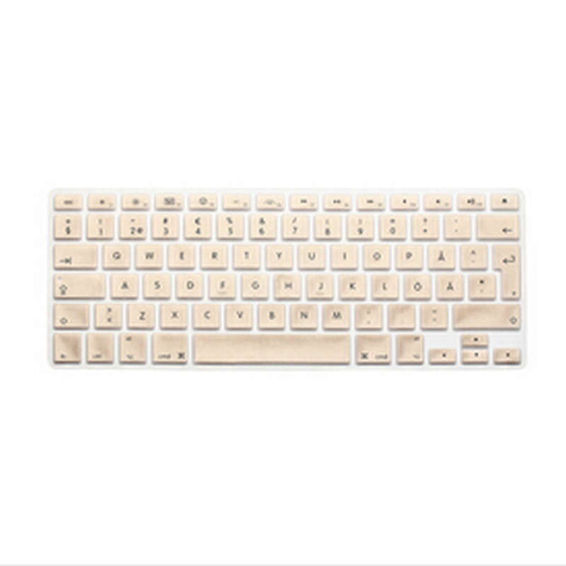 Metallic Gold Swedish Silicone EU UK font b Keyboard b font font b Cover b font