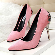 Fashion High Heel Shoes Women Ladies Pumps Pointed Toe Red Bottom High Heels Women Shoes Zapatos Mujer