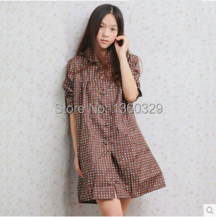 Fashion Womens Long Raincoats 5 Color Dots Trench Waterproof Girls Clothes font b Burberry b font