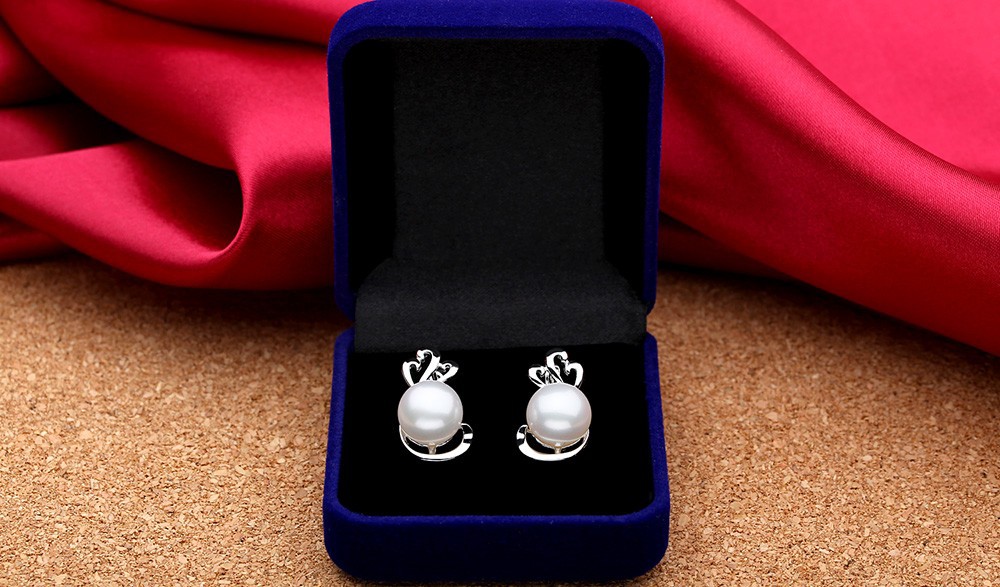 hand-polished and crafted H&Y trendy jewelry silver 925 set freshwater pearls vintage hoop earrings 