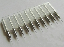 10 unids 3.175 * 0.3 * 5.5 MM PCB taladro cnc, metal duro fresas giro aguja del taladro cortadores Kit micrófono para tablero SMT