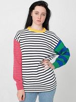 Elina 2015 woman winter american apperal pull femme jersey Recycled Cotton Mixed Stripe Pullover jumper maglione donna sweater