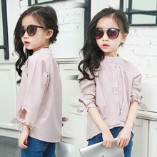 3-12 Years Girl Blouse 2016 School Shirts For Girls Long Sleeve Fashion Tee Shirt Enfant Kids Clothes