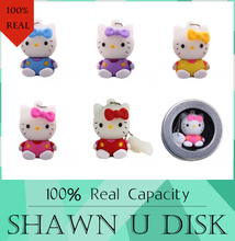 Wholesale Cartoon Hello Kitty Usb Flash pen Drive disk Memory Sticks 8GB 16GB 32GB 256GB Pendrive 128GB USB flash drive 512GB