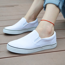 2015 Spring Women Loafers Flats Canvas Solid Casual Comfortable Round Toe Slip On Shoes VJ033