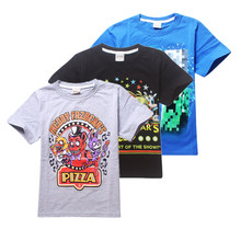 HHDD 2-13T Boys t shirt 2015 Summer Children T Shirts Boys Kids T-Shirt minecraft Clothing For Boys Baby Clothing