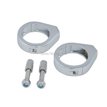 Motorcycle 49mm Chrome Turn Signal Relocation Kit For Harley Davidson V Rod Modeds 2007 2011