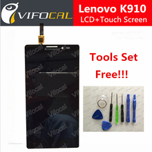 LCD Screen Touch Screen Touch Panel for Lenovo K910 VIBE Z Smartphone Black