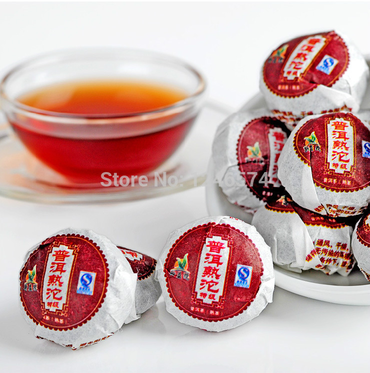 50pcs Spring Original Flavor Mini Tuo Ripe Pu Er Tea China Import Export Menghai Alpine Star