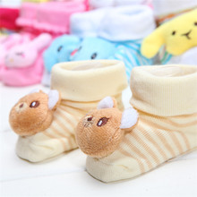 2015 Cartoon anti slip rubber kids socks baby socks for girls boys newborn infant baby cotton