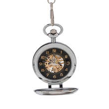 relogios mascu Vintage Antique Sliver Watch Roman Numerals Men Mechanical Pocket Watch Pattern Pendant With Chain Unisex Gift
