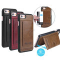 Pierre Cardin For iPhone 7 7Plus Luxury Genuine Leather Wallet Card Stand Case Cover Pouch