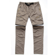 Hot Men/ Women Summer Quick Dry Outdoor Hiking Camping Removable Pants Breathable Mountaineering Tourism Trousers S-XXXL 4 Color