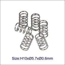 Free shipping Wholesale 100pcs/lot 3D printer Hot bed spring for Ultimaker Makerbot Hot bed H10xD5.7xD0.6mm nickel plating