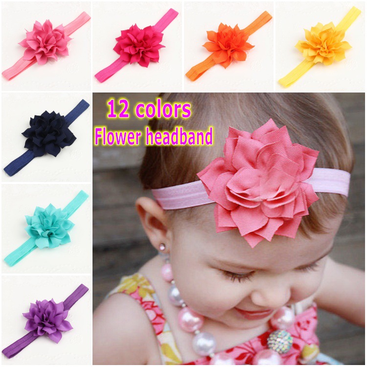 248 New baby headbands flowers 441 Hair Flowers Crochet Headbands Baby Hair Accessories Girls Headbands   