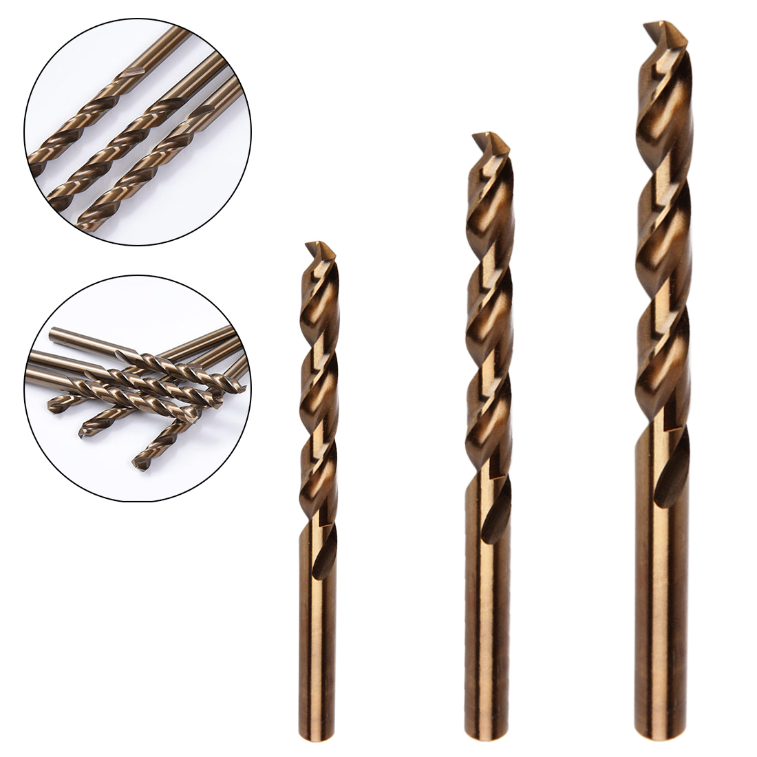 5pcs cobalt drill bit 4.3mm Co steel alloys Straight Shank Twist Drill