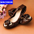 wholesale New 2017 Women Flats 100 Genuine Leather Shoes Slip on Ballet Comfort Shoes woman 4