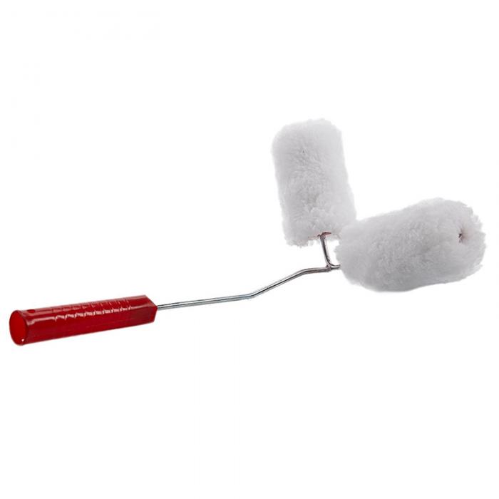 Double Paint Roller Painted Railing Corner Tool Portable Draw Pipes Fences Home TN99Paint