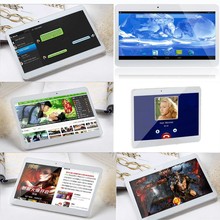 10 Inch 3G ExternalQuad Bluetooth FM 2 SIM Card Phone Call Smart Tab Pad core Android4