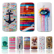 Soft TPU Silicone Case With Owl Tower Flag Soft Plastic Cover For 5.0″ Motorola Moto G2 G 2nd Gen XT1068 XT1069 Phone Case