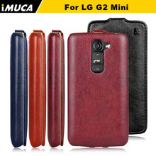 IMUCA Original Brand New PU Leather Case For LG G2 Mini D620 D410 Vertical Flip Skin Cover  Mobile Phone Accessories