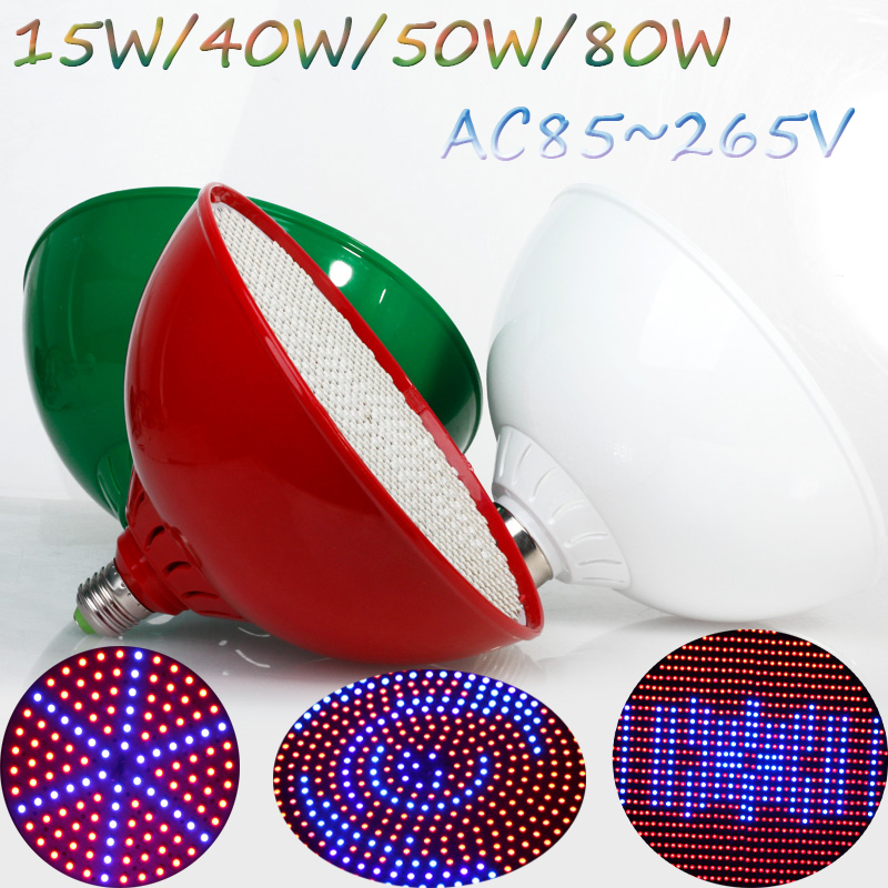 grow led e27 garden light   SMD 352PCS led chips 40W LED Plant Grow Lights RED + BLUE Hydroponics For Plants