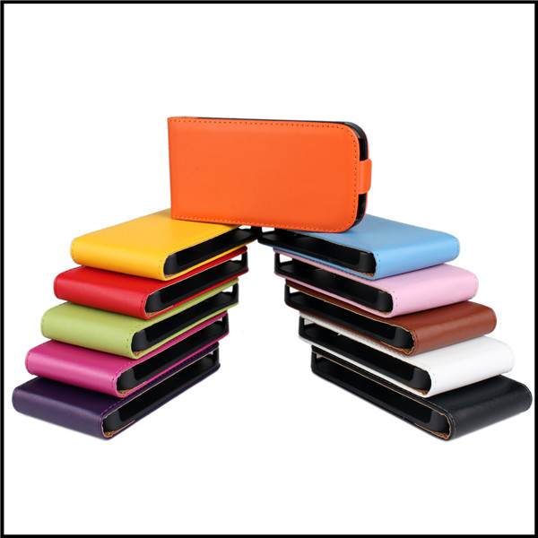 Fashion genuine leather flip case cover For Samsung Galaxy Ace 3 S7270 s7275 with 11 colors   50pcs / lot   +  free shipping