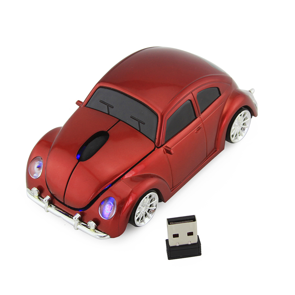 Volkswagen Beetle 3D Mouse 2.4Ghz Car Shape Wireless Optical Mouse With 1000 DPI
