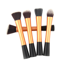 Golden brushes kit 5pcs profesional Cosmetic makeup brushes Toiletry make up tool makeup brush set pincel