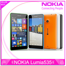 Original Nokia Lumia 535 Cell Phones Windows Phone 8.1 5.0″ Touch Screen Quad Core Dual SIM 8GB Storage 5MP Camera Wifi GPS