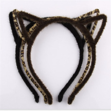 2016Korean version of the new hair hoop flannelette winding lovely devil cat ears solid hairbands hair accessories for womenHTS1