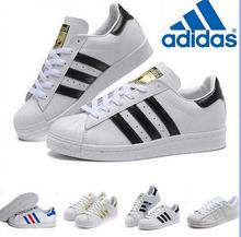 Superstar zapatos de Calidad Superior 2016 Nueva Moda Hombre Mujer Originals superstar ORO y negro Blanco ENVÍO GRATIS 36-44 01b