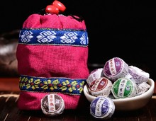 YoHere 50PCS bag Mini Pu er Yunnan Puer tea for Chinese tea With Gift Bag